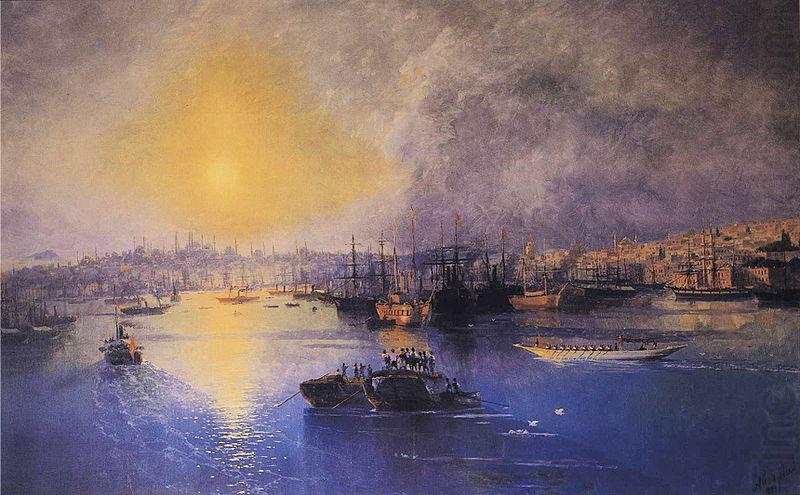Ivan Aivazovsky Constantinople Sunset china oil painting image